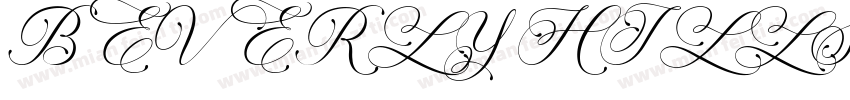BEVERLY HILLS字体转换